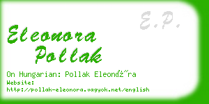 eleonora pollak business card